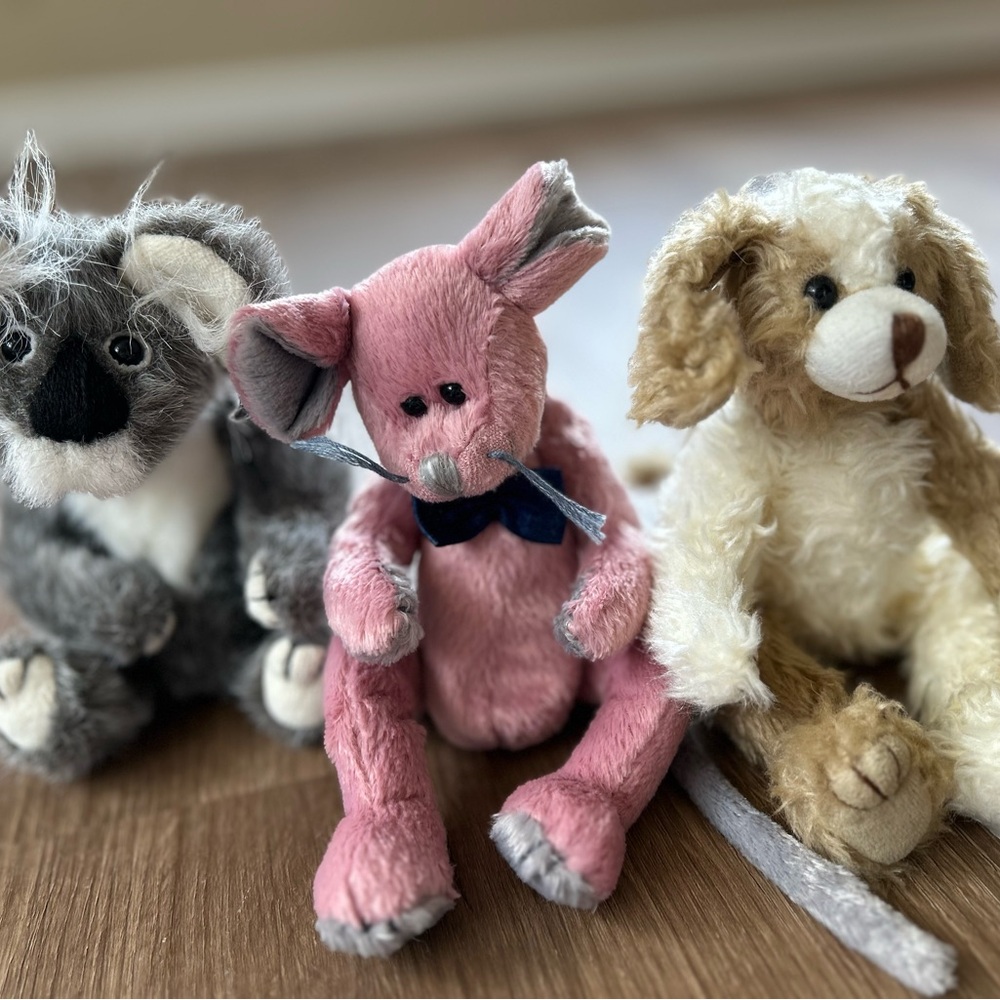 Ty Attic Treasures Collection- Koala, Mouse and Dog